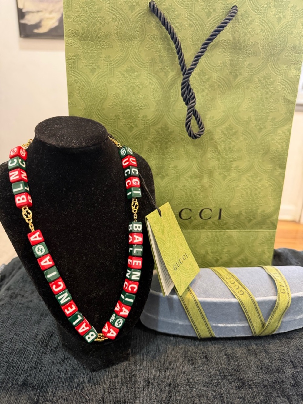 Gucci x Balenciaga necklace brand new